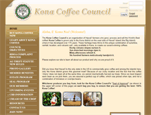 Tablet Screenshot of kona-coffee-council.com